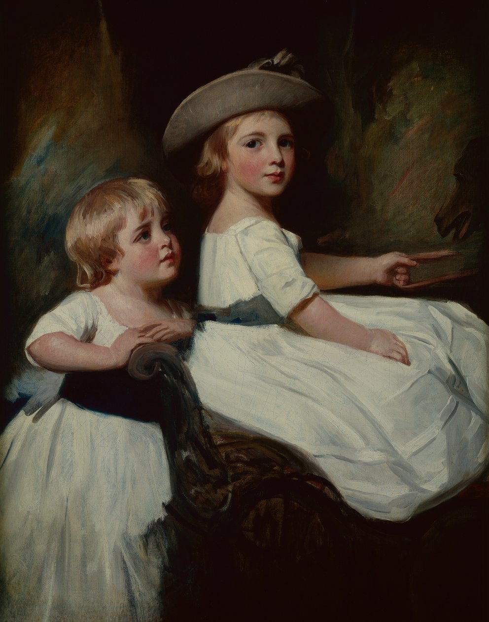 De Stanhope-kinderen door George Romney