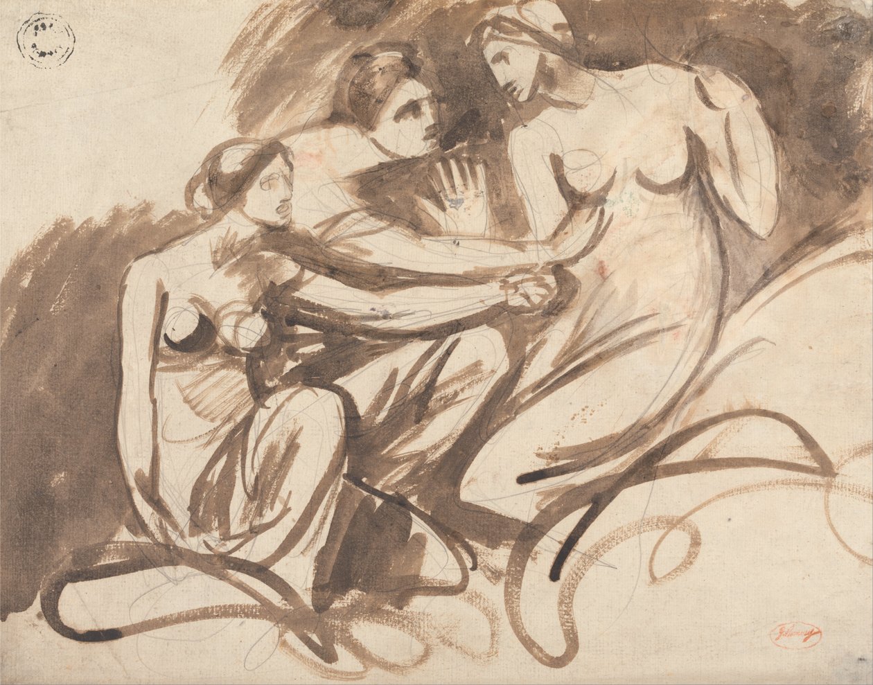 Drie jonge heksen door George Romney