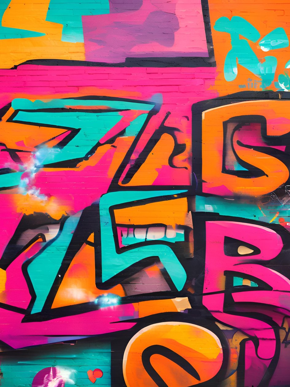 Neon Symfonie, 21e eeuw (schilderij) door George Rosaly