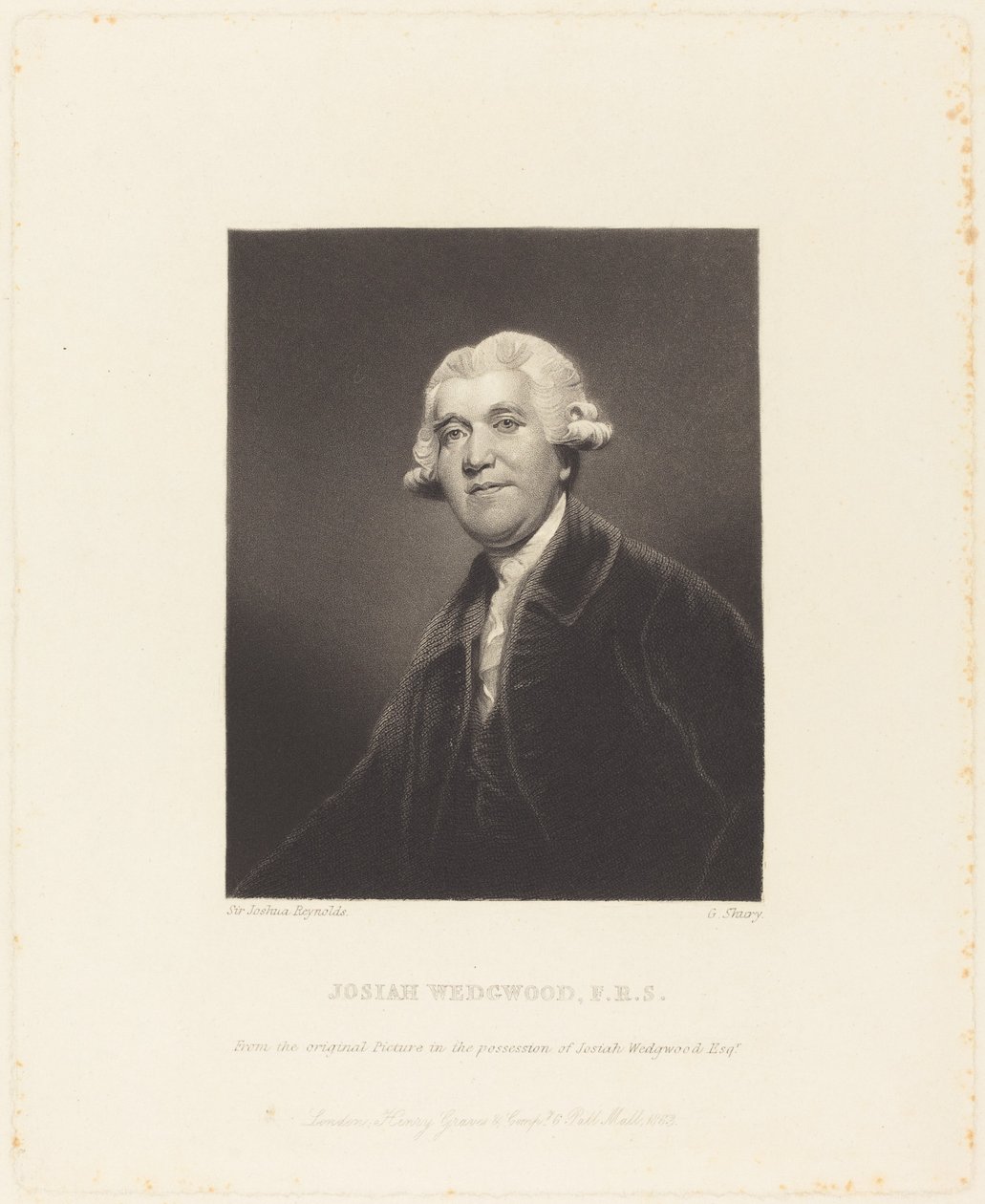 Josiah Wedgwood door George Salisbury Shury after Sir Joshua Reynolds