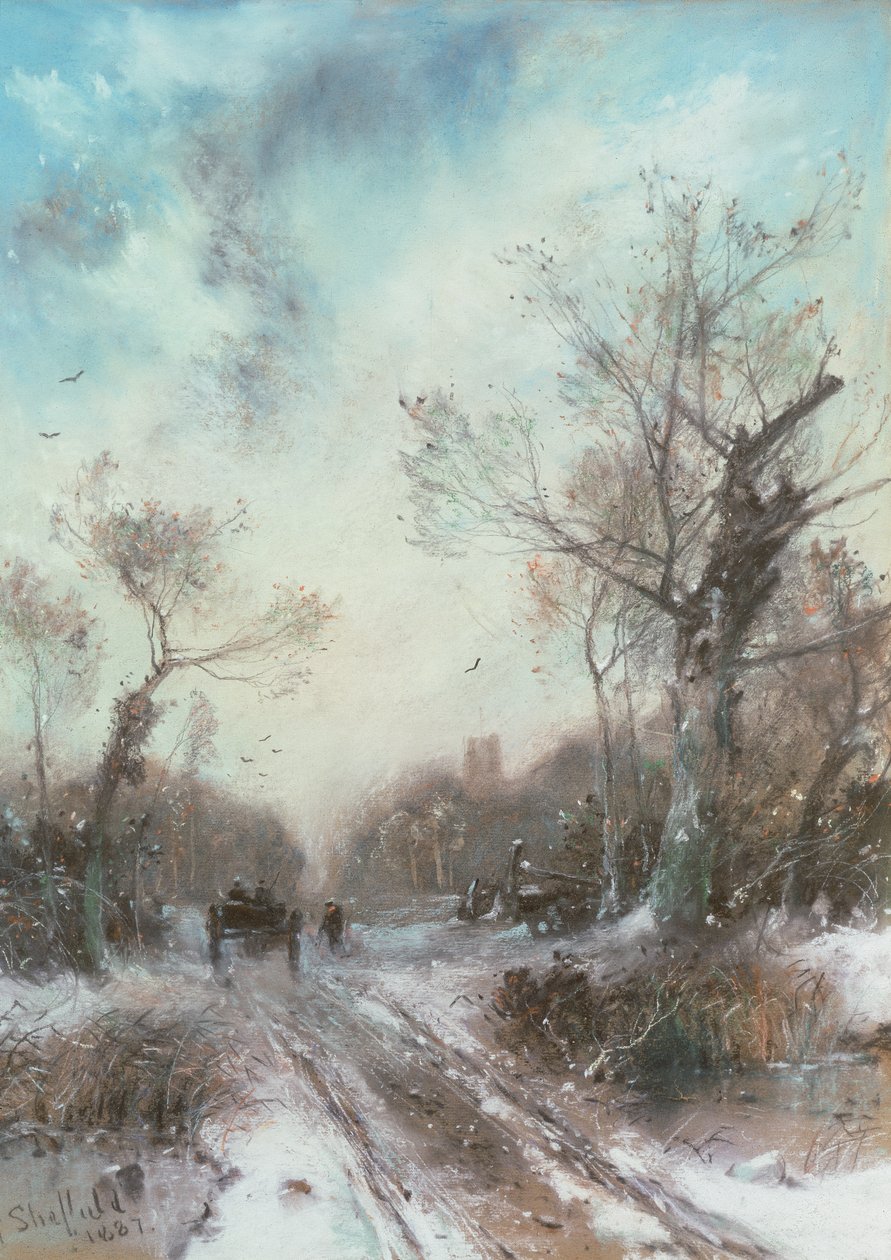 Winterlandschap door George Sheffield