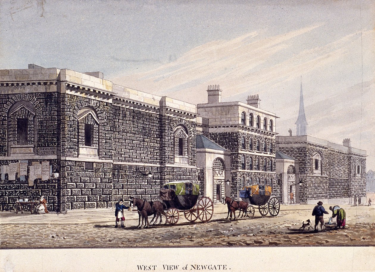 Newgate Gevangenis, Old Bailey, Londen door George Shepherd