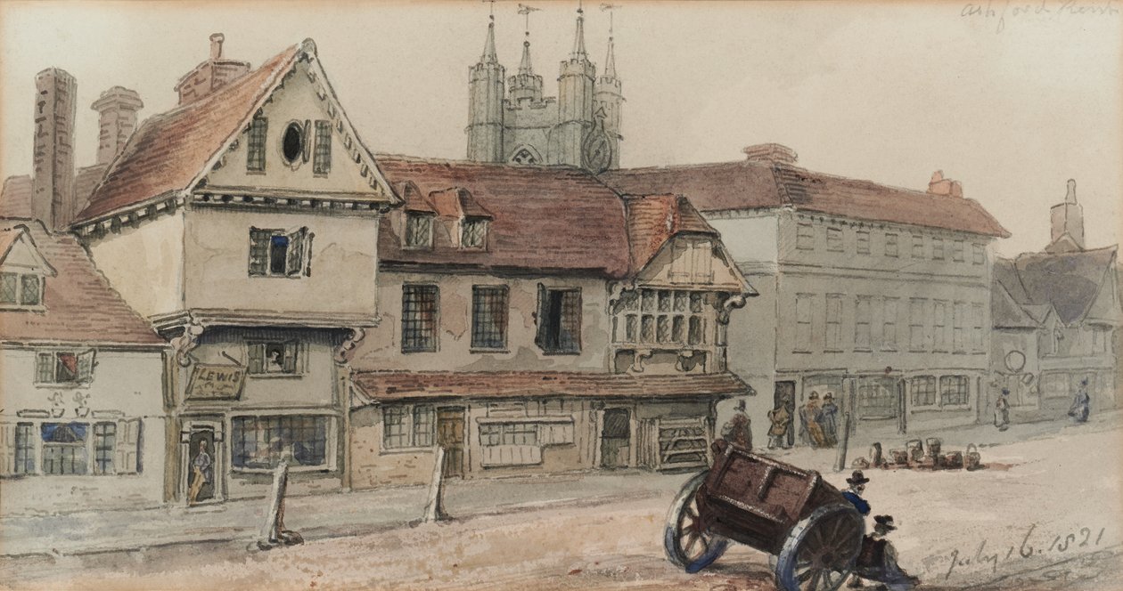 Uitzicht op Ashford door George Shepherd