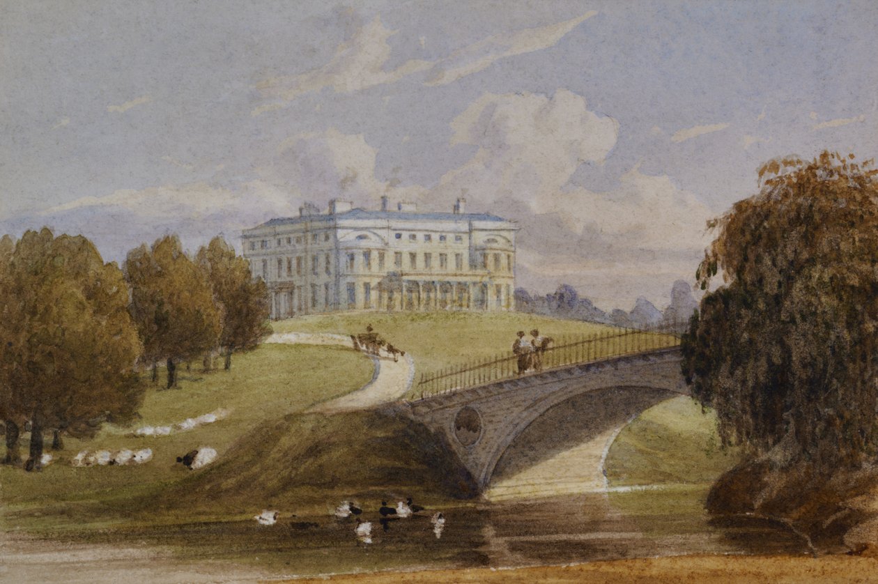 Uitzicht op Mote House (Nr. 1) door George Sidney Shepherd