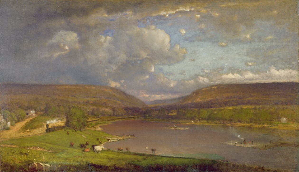 Op de Delaware River door George Snr. Inness