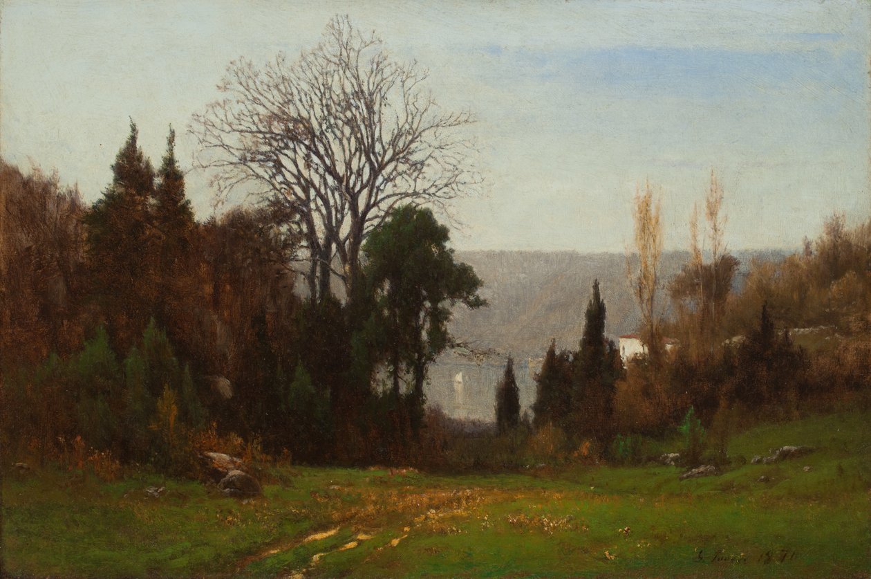 Tegenover de Palisades door George Snr. Inness