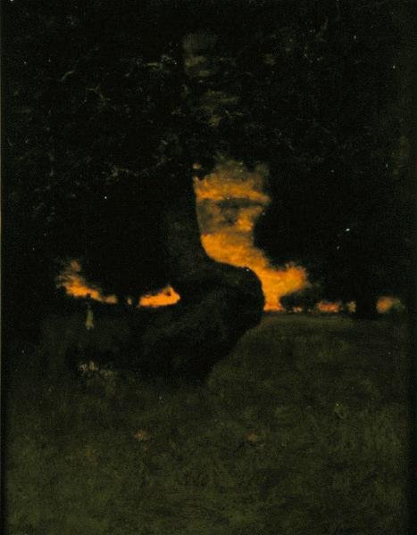 Zonsondergang, ca. 1889 door George Snr. Inness
