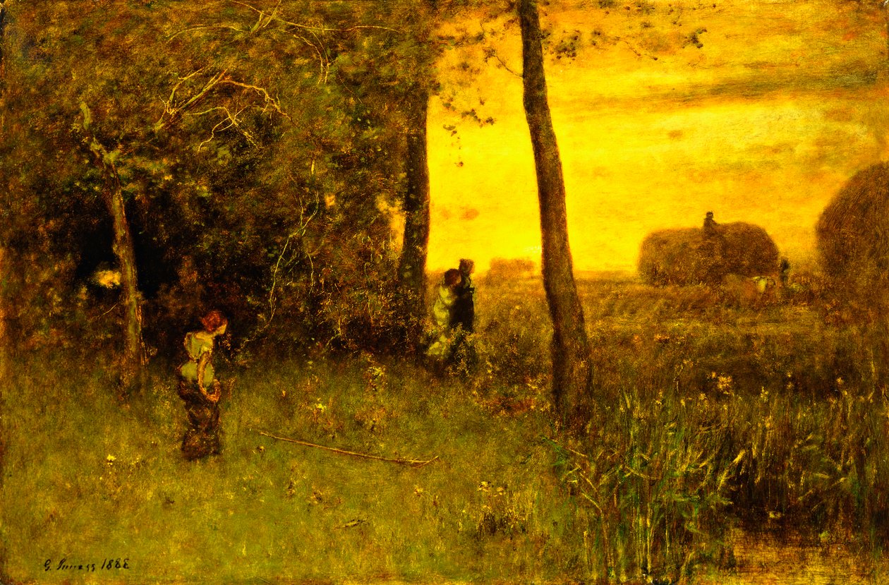 De baders door George Snr. Inness