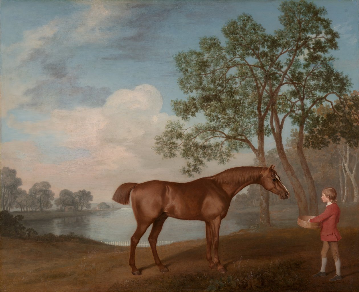 Pompoen met een staljongen, 1774 door George Stubbs