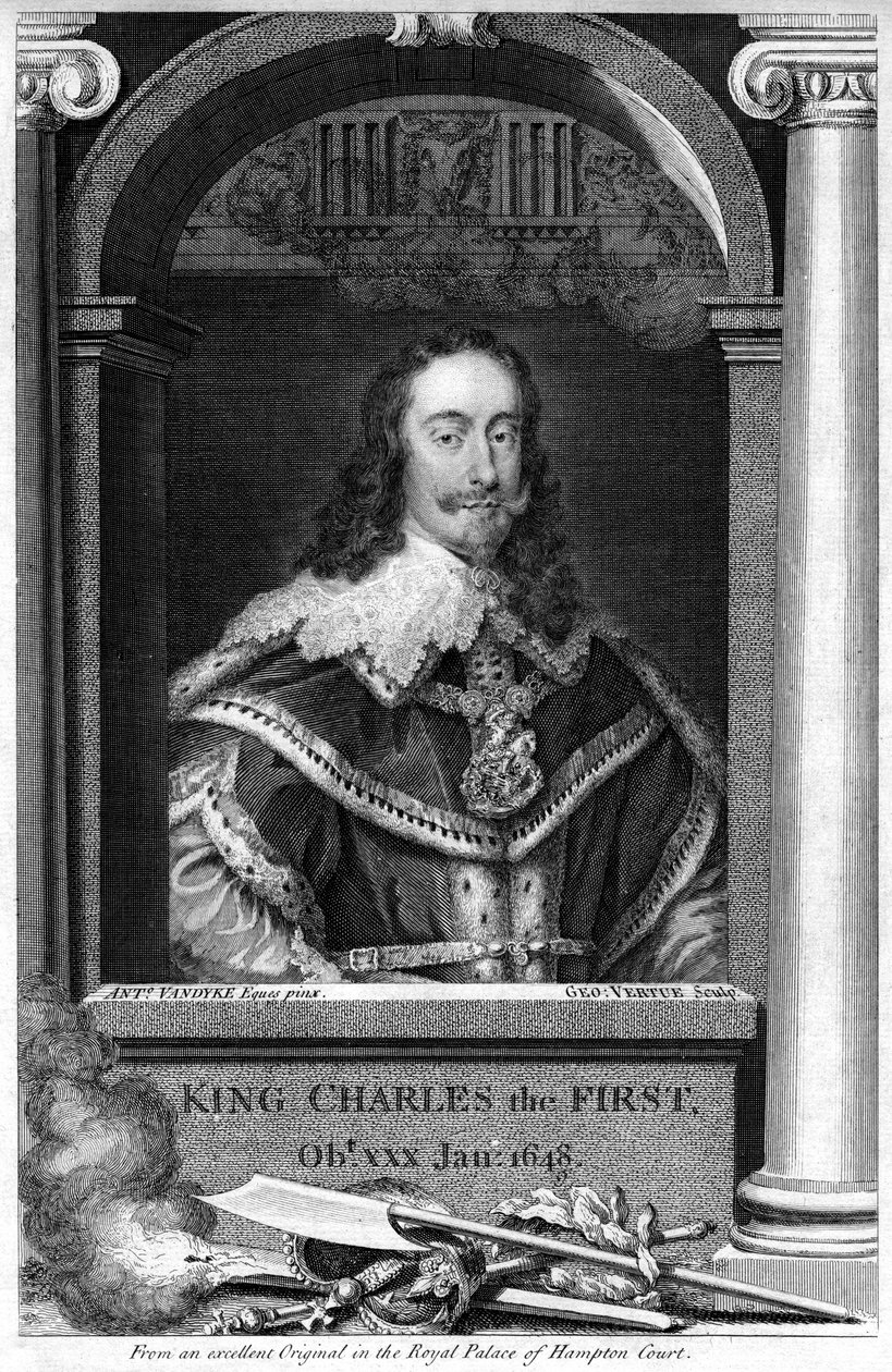Karel I van Engeland door George Vertue
