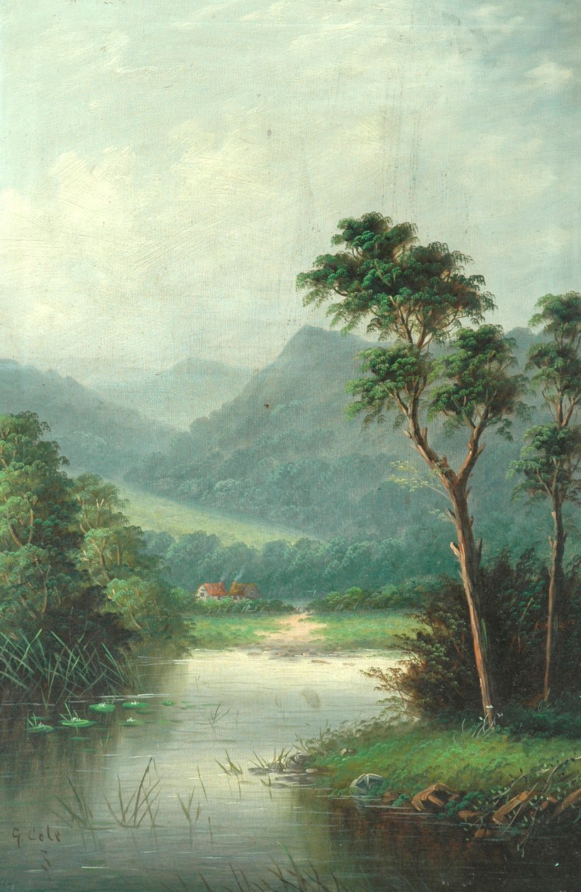 Landschap, 1801 door George Vicat Cole
