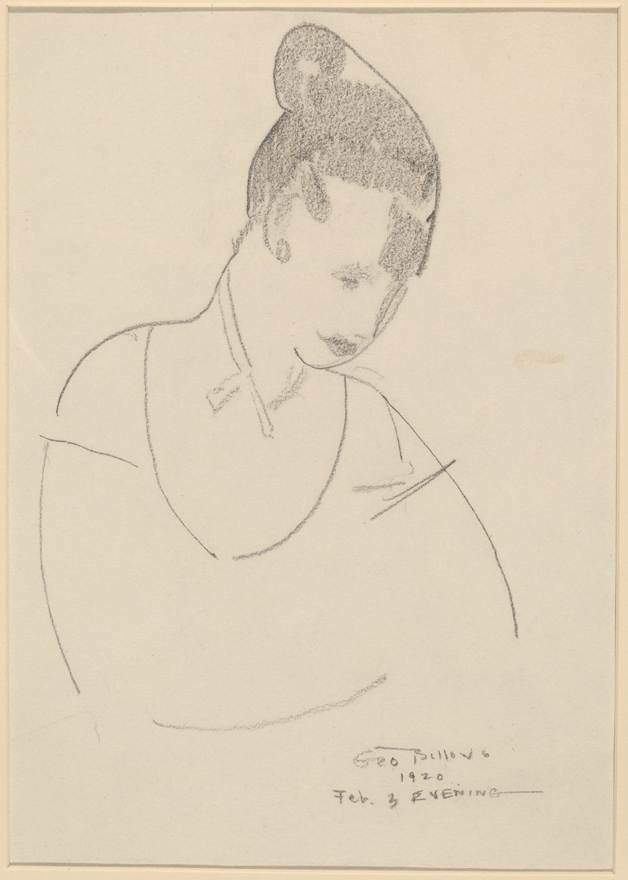 Elsie Speicher [verso], 1920 door George Wesley Bellows