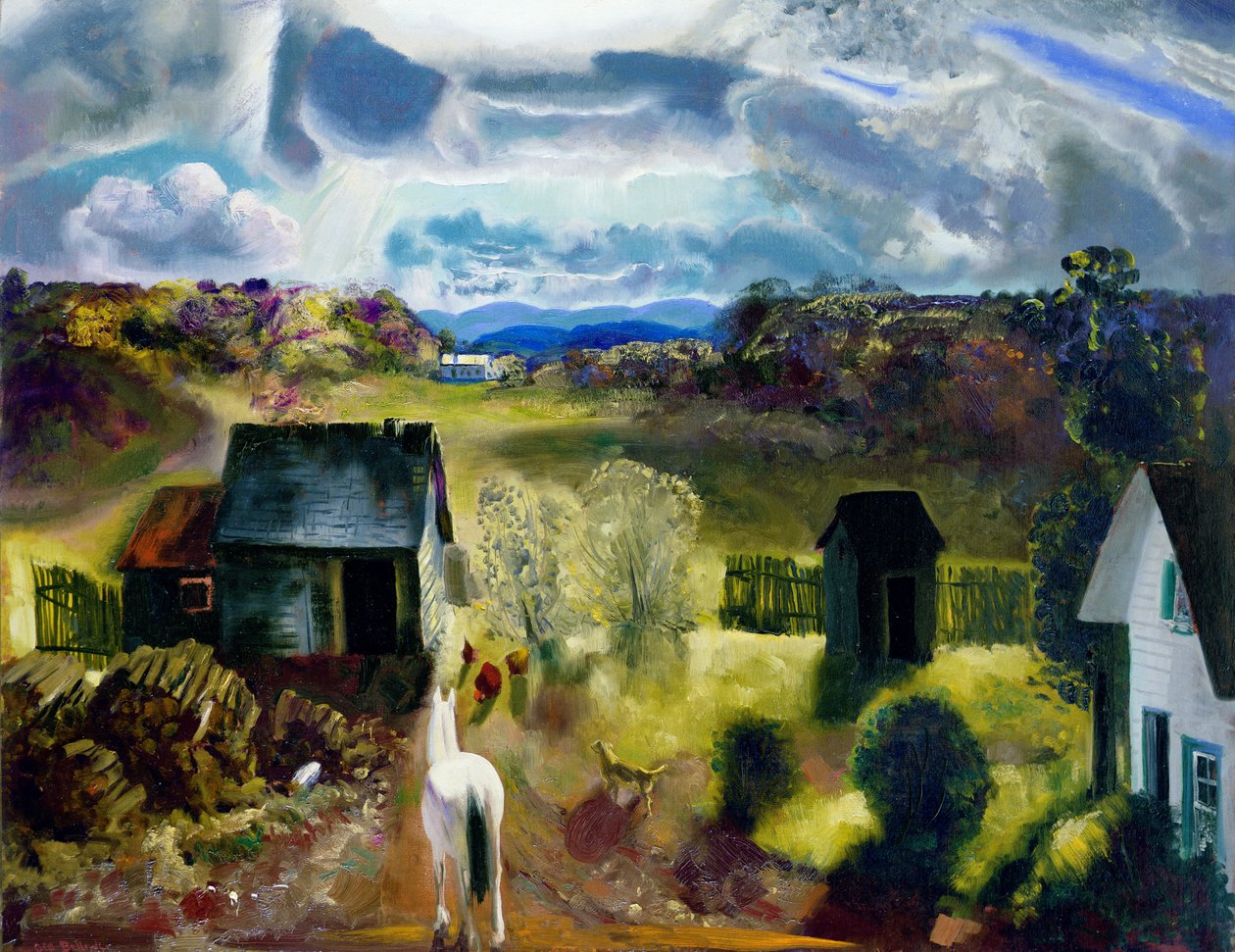 Het witte paard door George Wesley Bellows