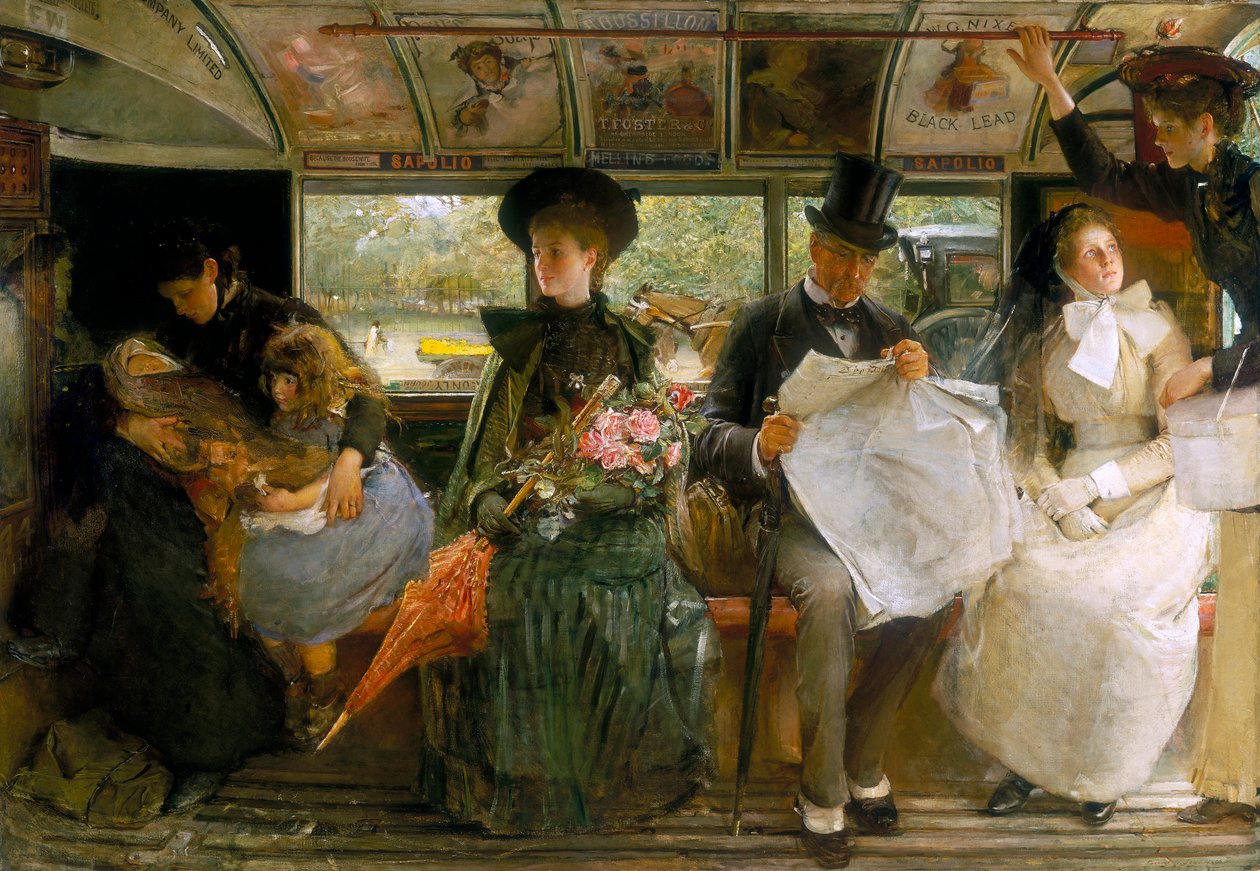 De Bayswater Omnibus, 1895 door George William Joy