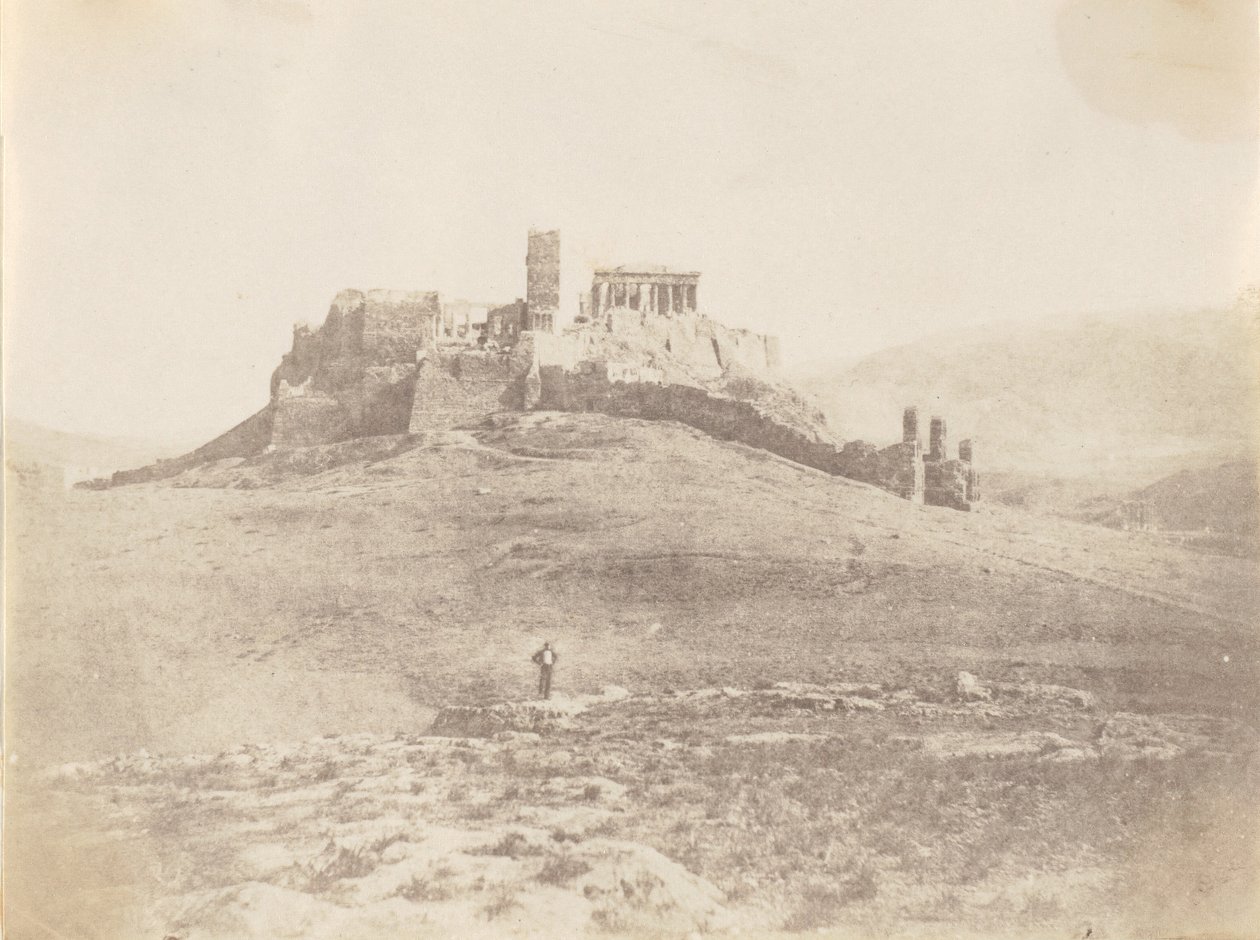 Pnyx en Akropolis, ca. 1848 door George Wilson Bridges
