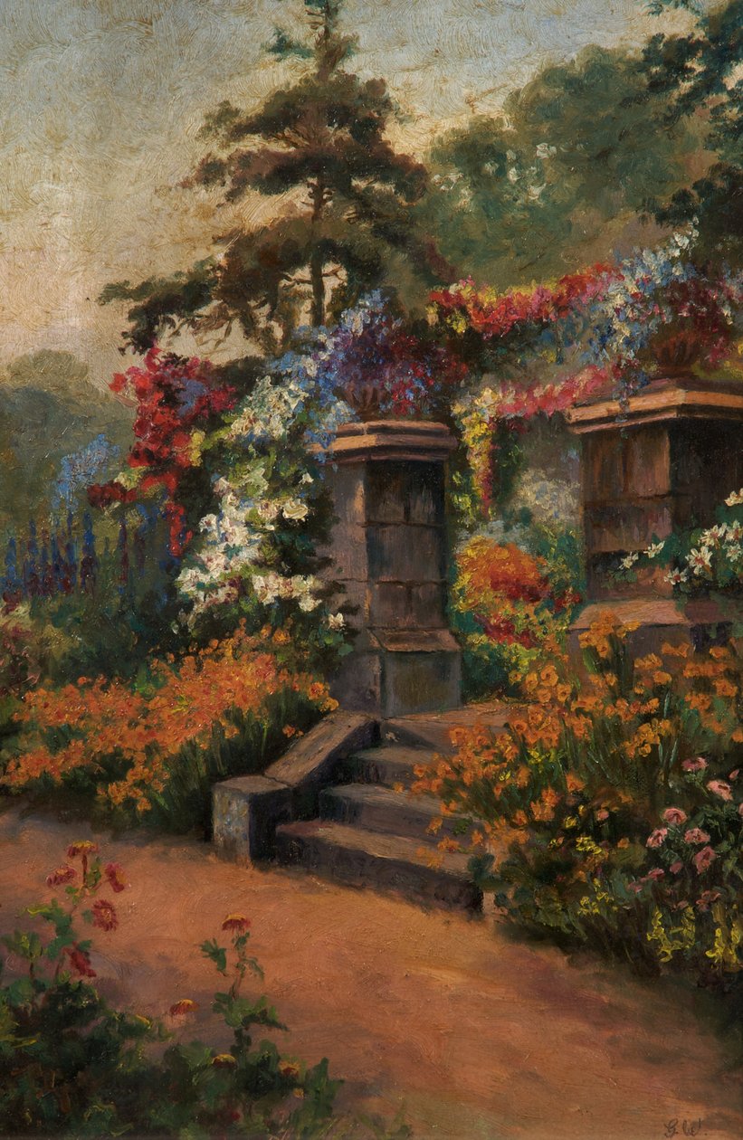 Zomertuin, ongedateerd door George Wimpenny