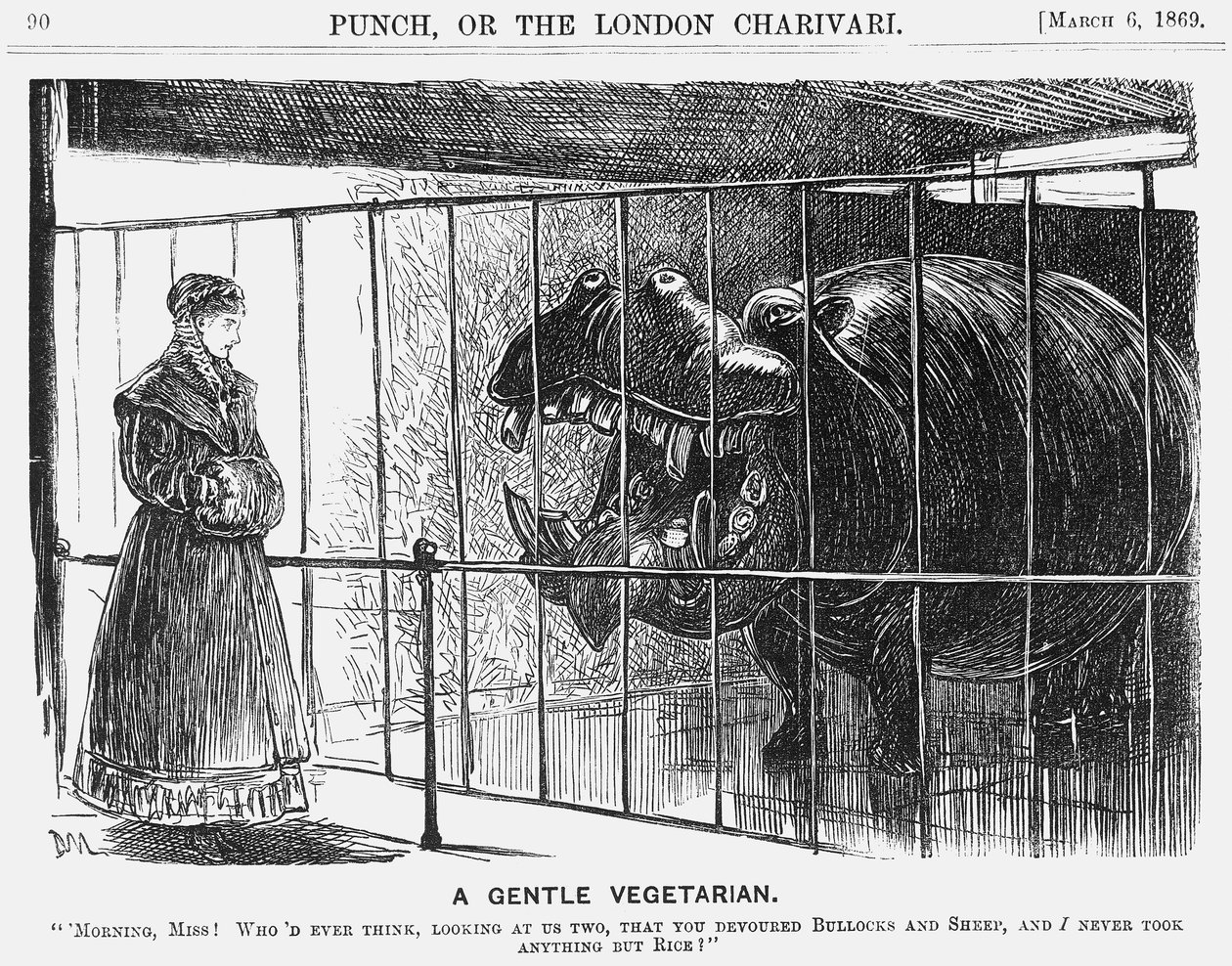 Een Zachte Vegetariër door George du Maurier