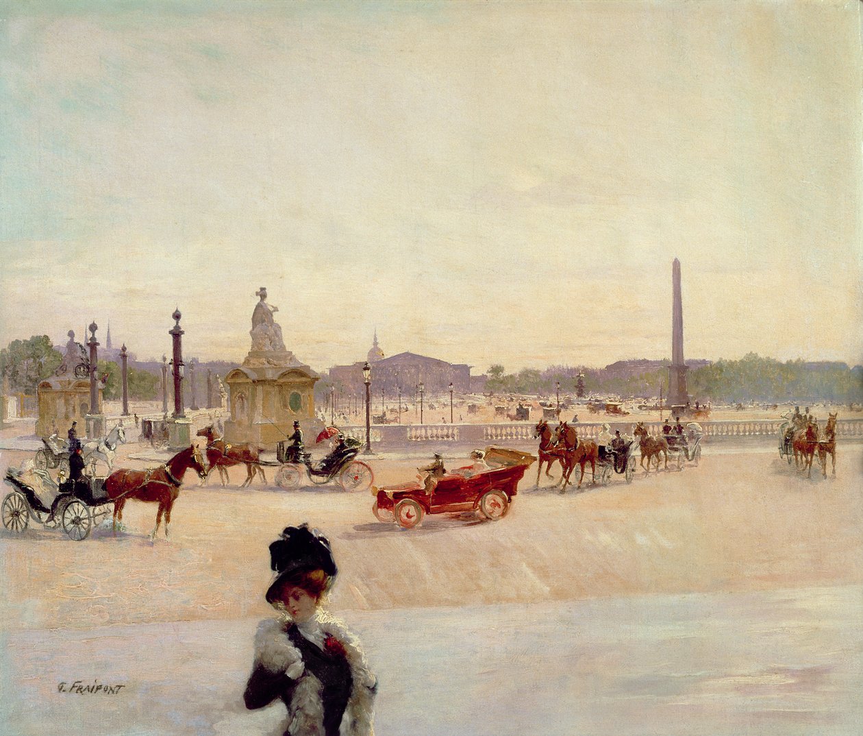 Place de la Concorde, Parijs door Georges Fraipont