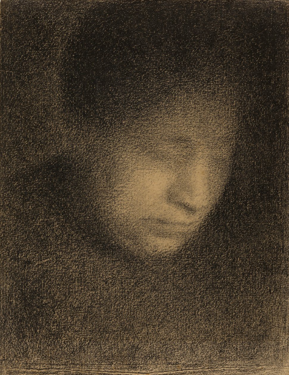 Madame Seurat, de moeder van de kunstenaar, c.1882-3 door Georges Seurat