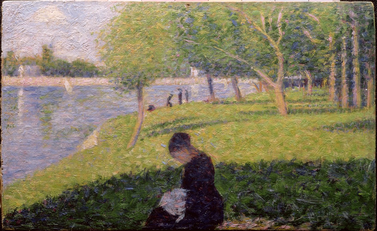 De naaister, of Zondag op de Grande Jatte, studie voor 