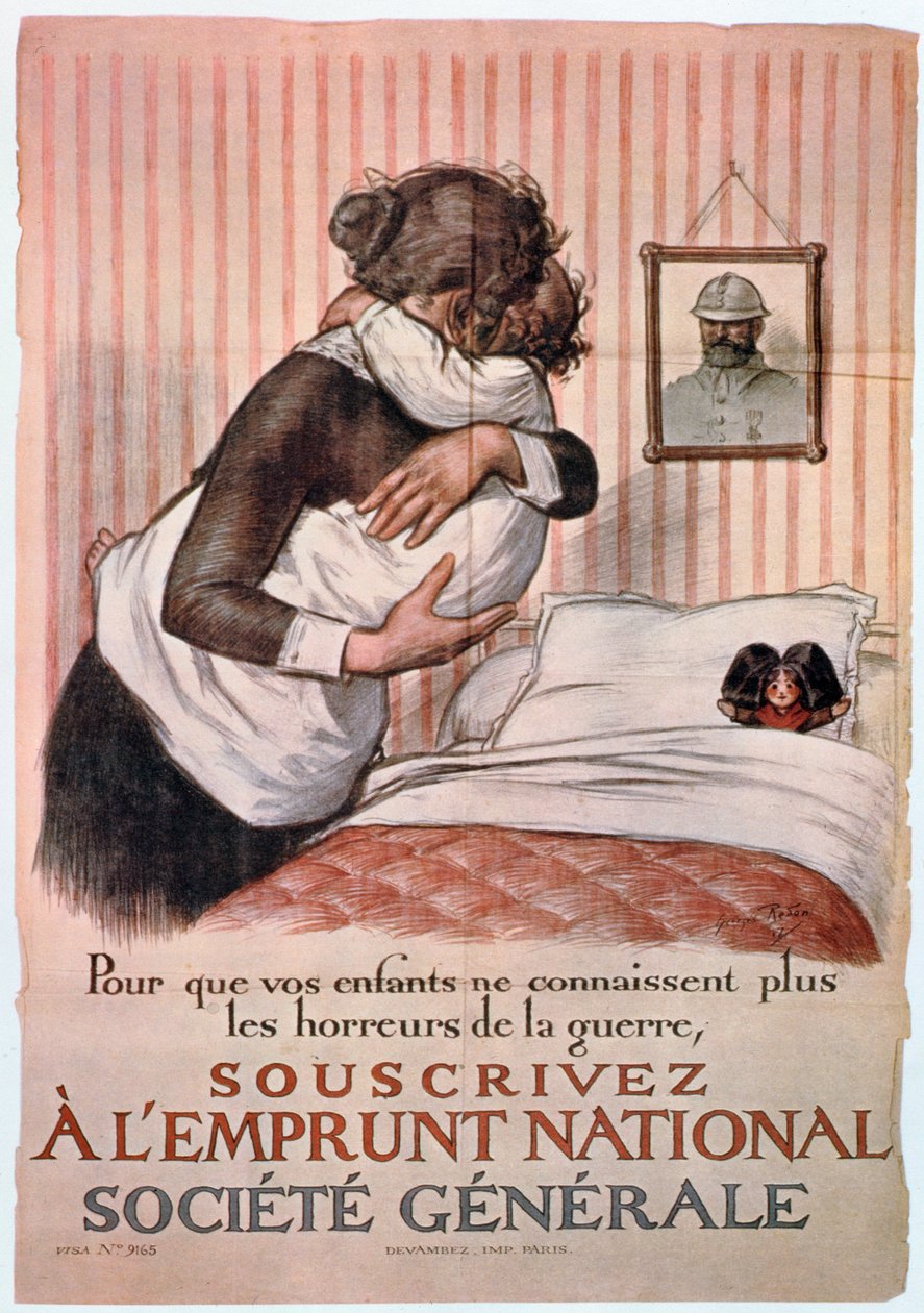 Poster voor de Nationale Lening, 1e Wereldoorlog, Frankrijk door Georges Redon