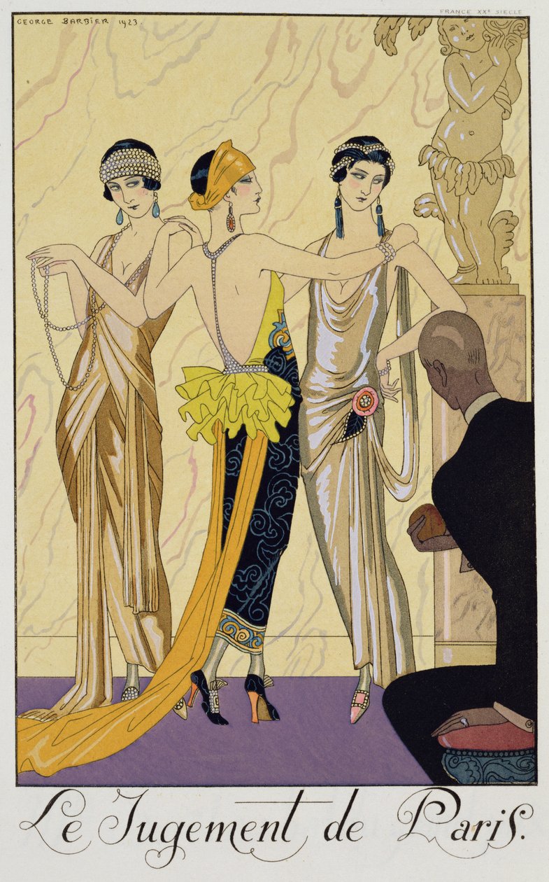 Het oordeel van Paris door Georges (after) Barbier