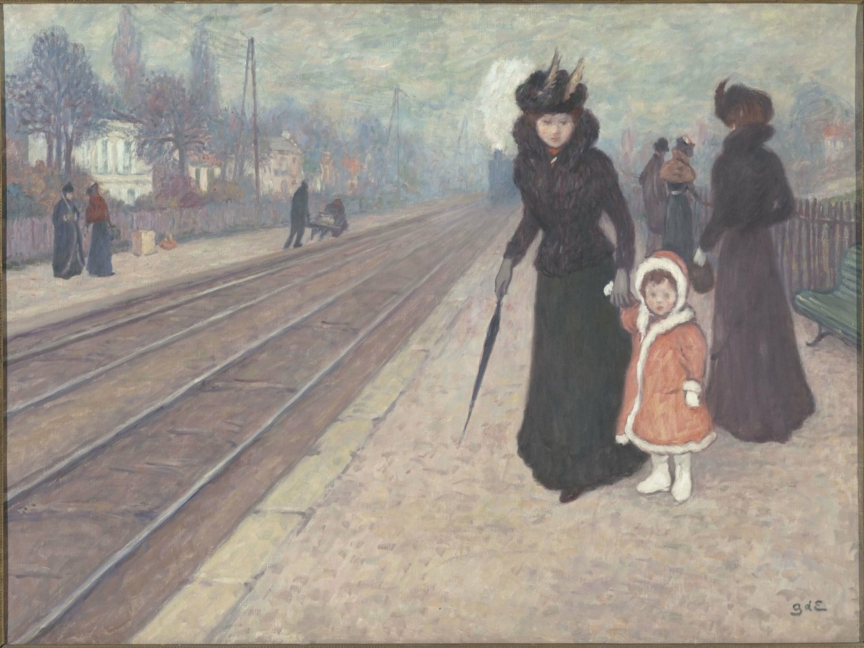 Het voorstedelijke station, 1896-1897 door Georges Espagnat de