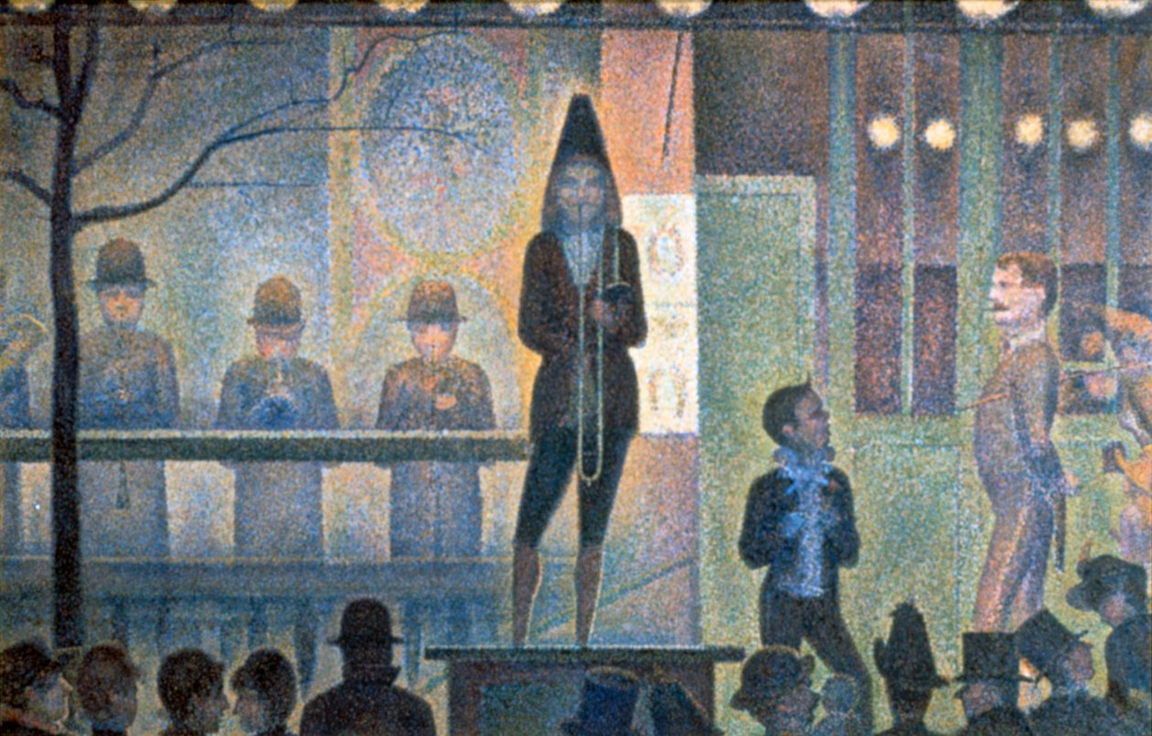 Circus Sideshow door Georges Pierre Seurat