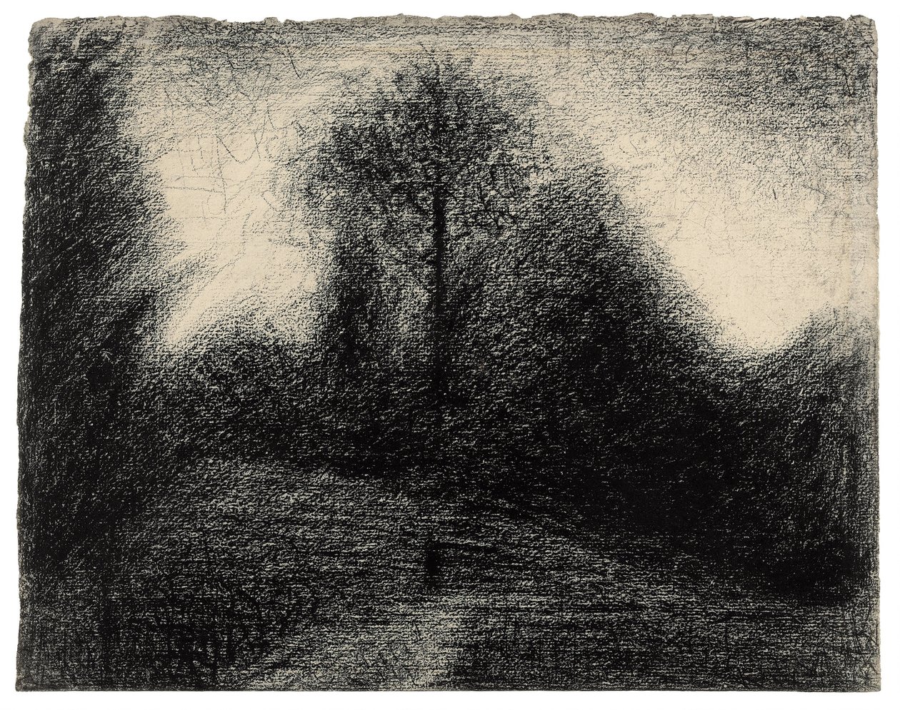 Landschap door Georges Seurat