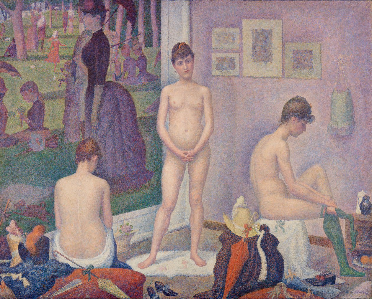 Modellen door Georges Seurat