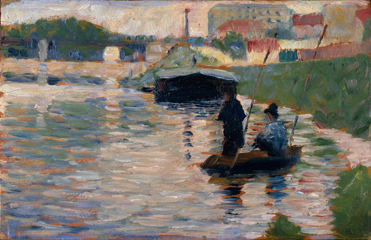 Uitzicht op de Seine, 1882-83 door Georges Seurat
