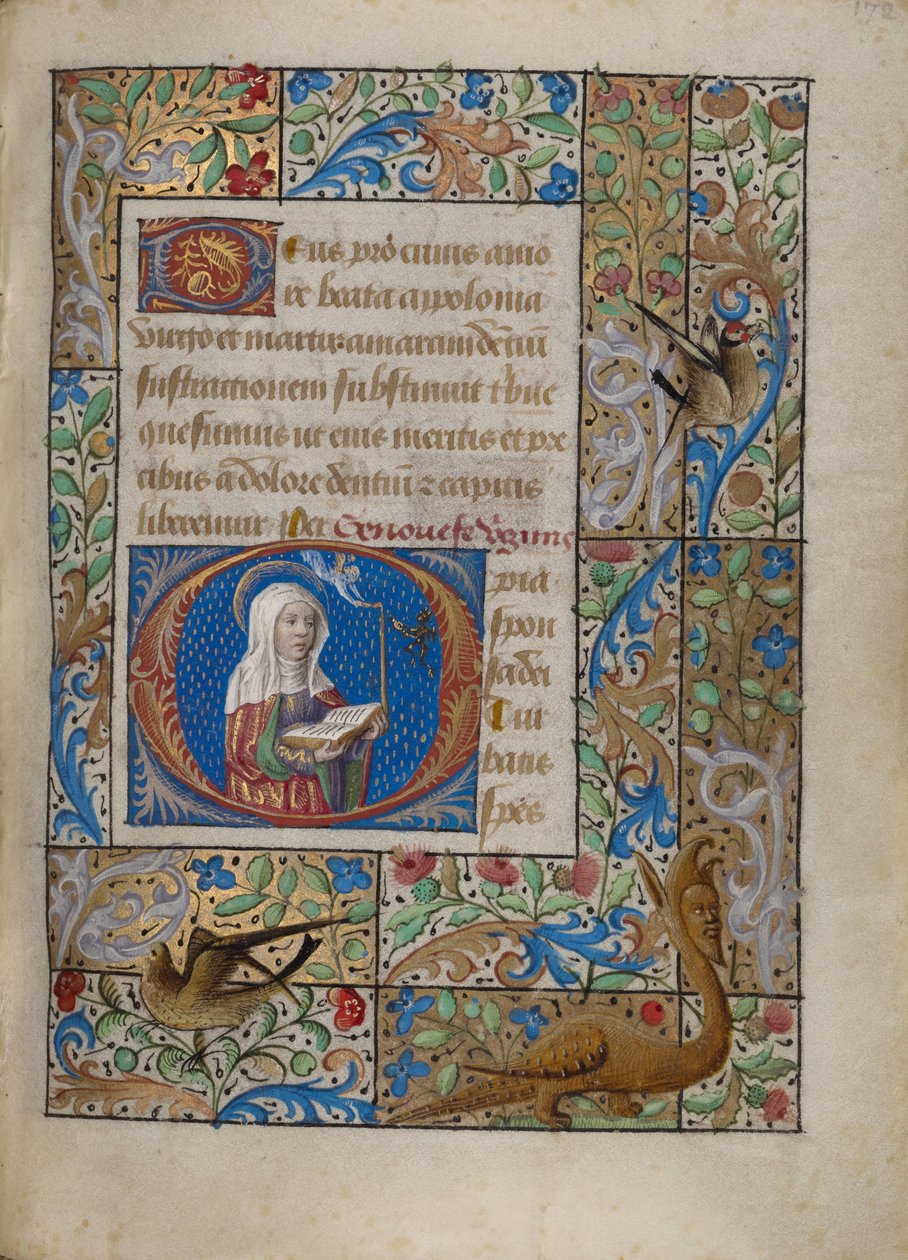 Beginletter O: Saint Geneviève door Georges Trubert