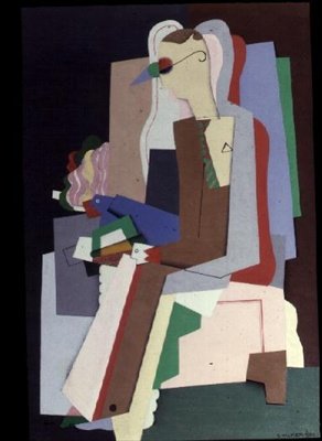 Jonge man die leest door Georges Valmier