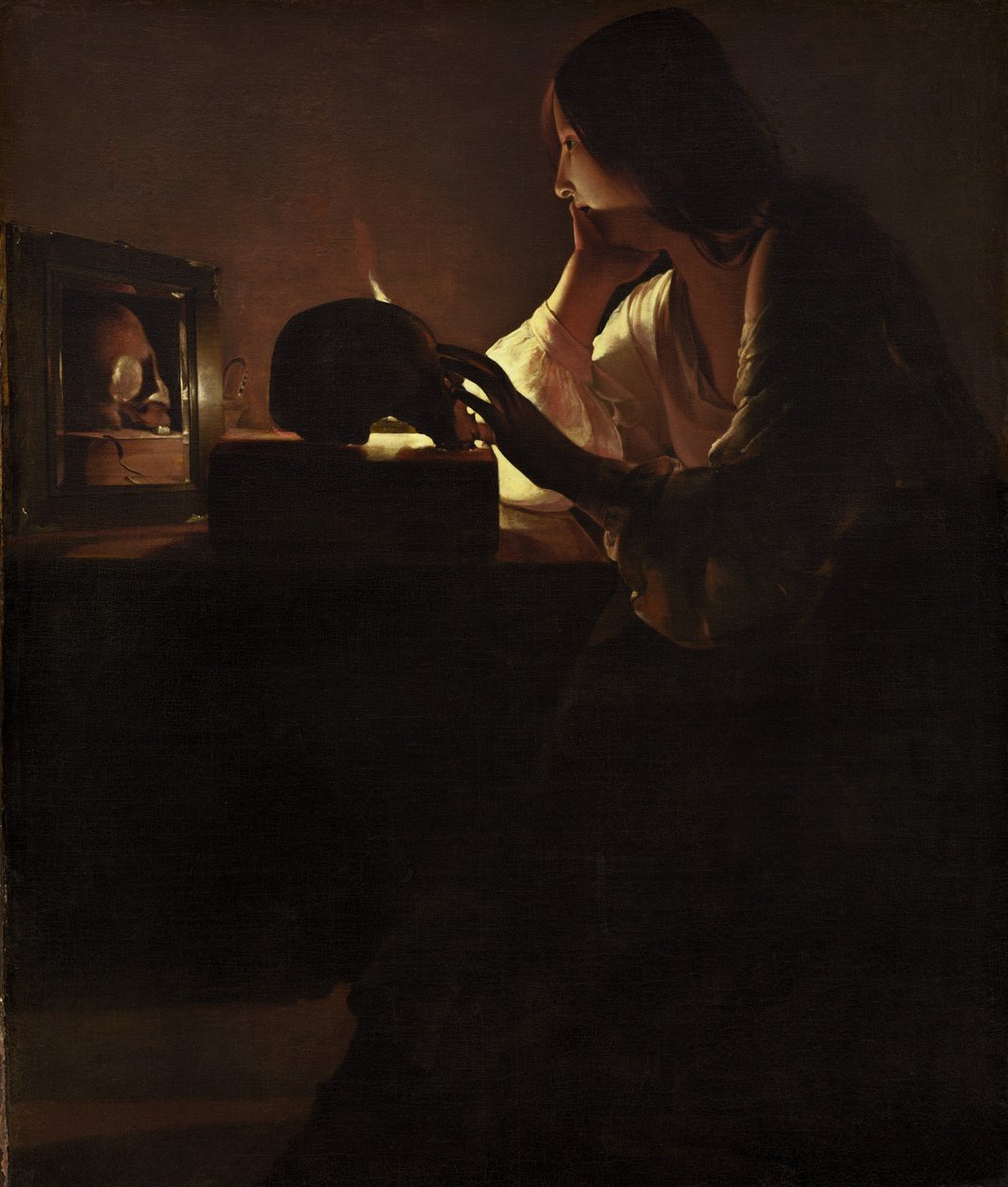 De Berouwvolle Magdalena door Georges de La Tour