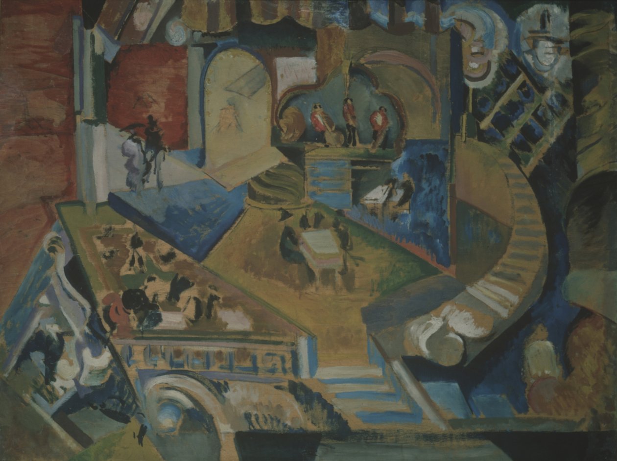 Café door Georgy Bogdanovich Yakulov