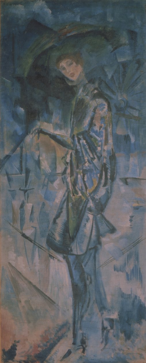 Vrouwelijk portret door Georgy Bogdanovich Yakulov