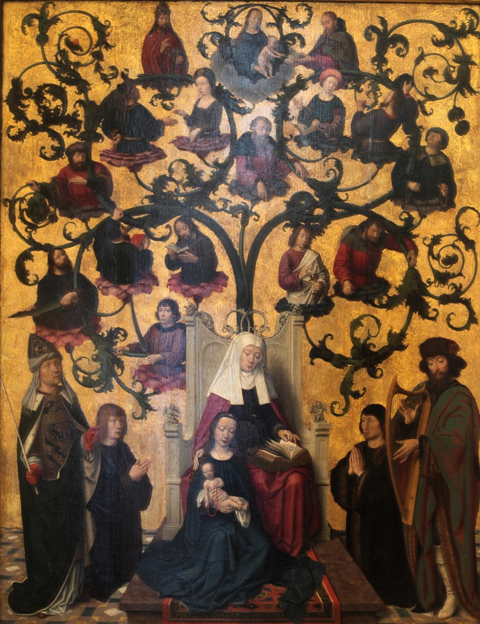 Afstamming van Sint-Anna door Gerard David