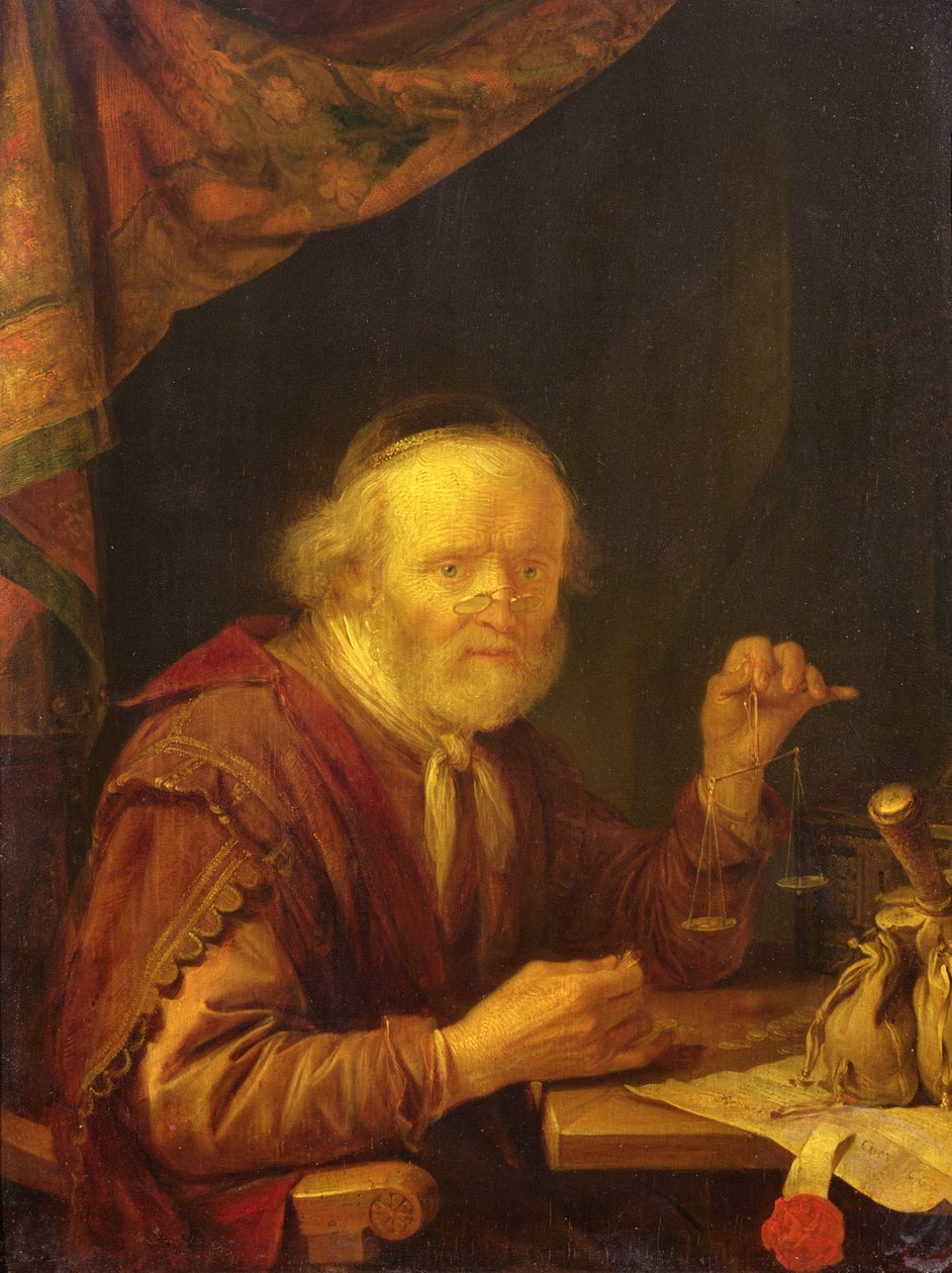 Goud Wegen door Gerrit Dou