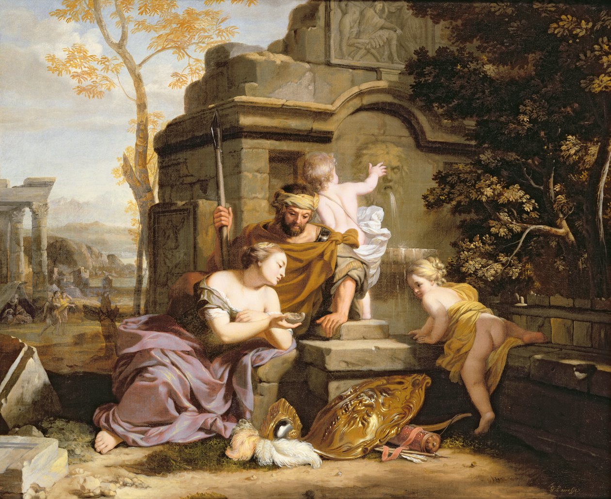Granida en Daiphilo door Gerard de Lairesse