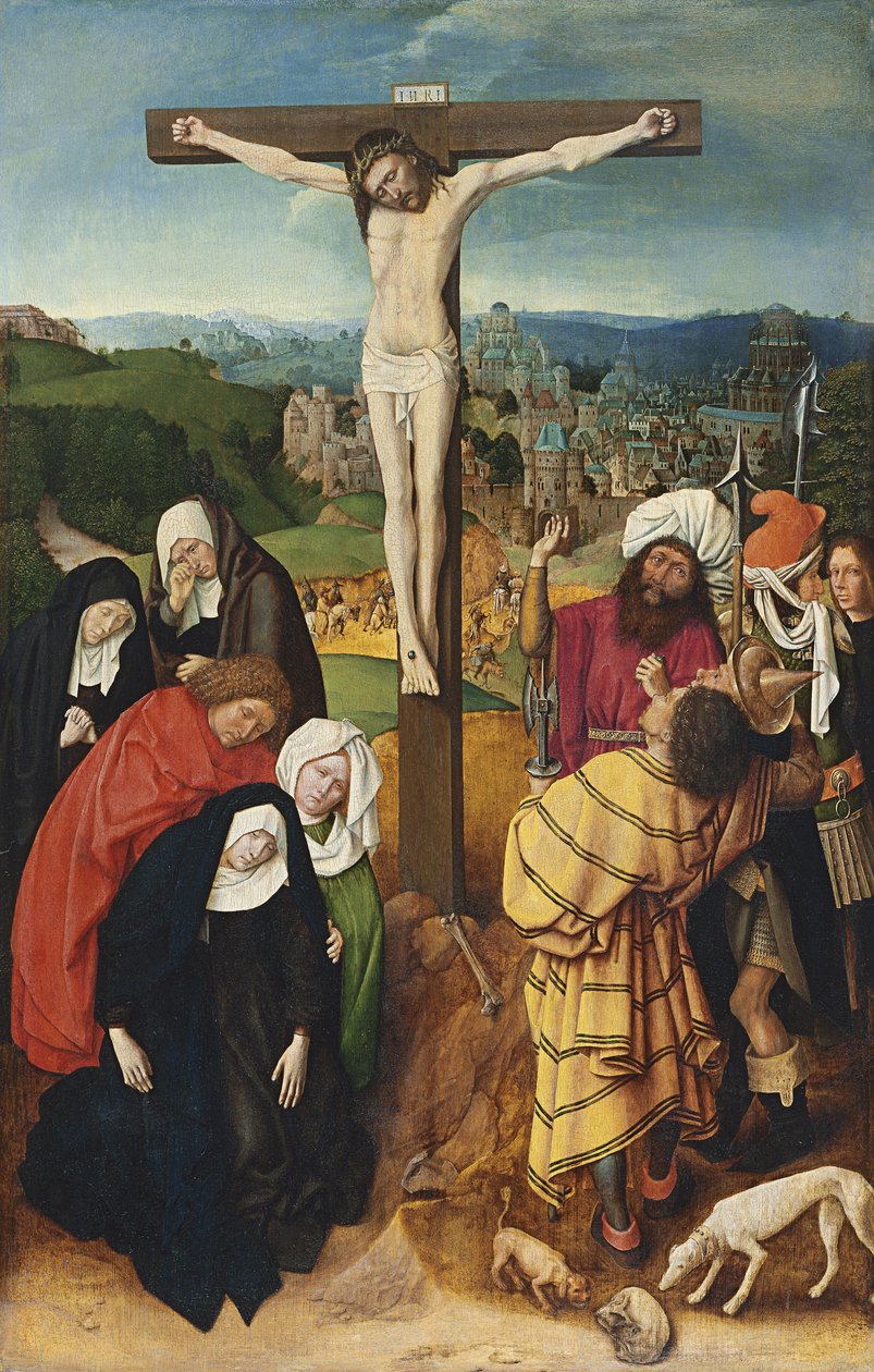 De Kruisiging door Gerard David