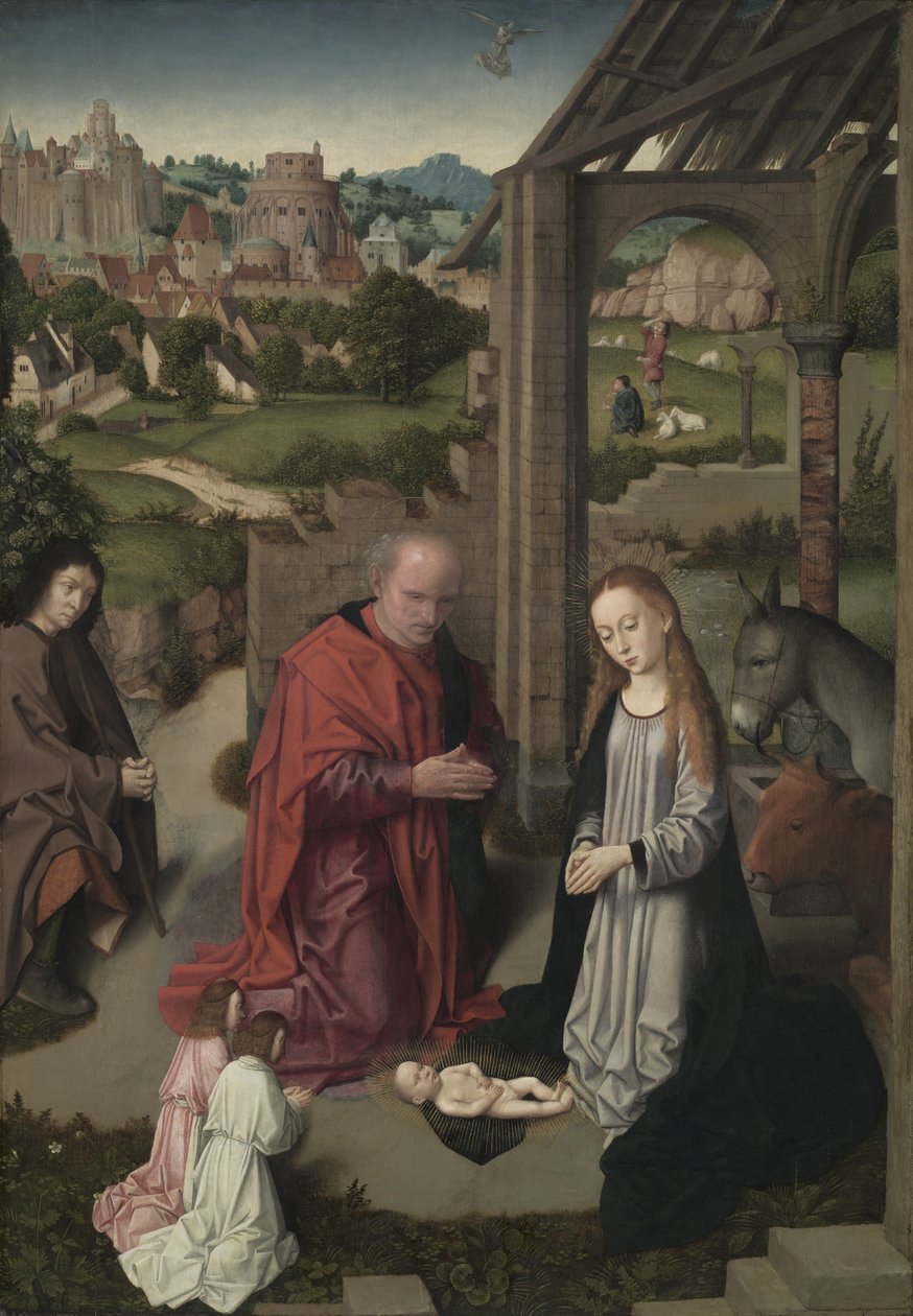 De Geboorte, c.1485-90 door Gerard David