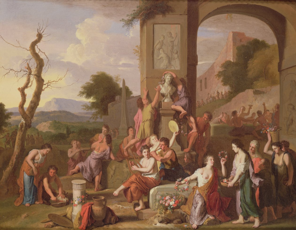 Een offerfeest tussen ruïnes door Gerard Hoet