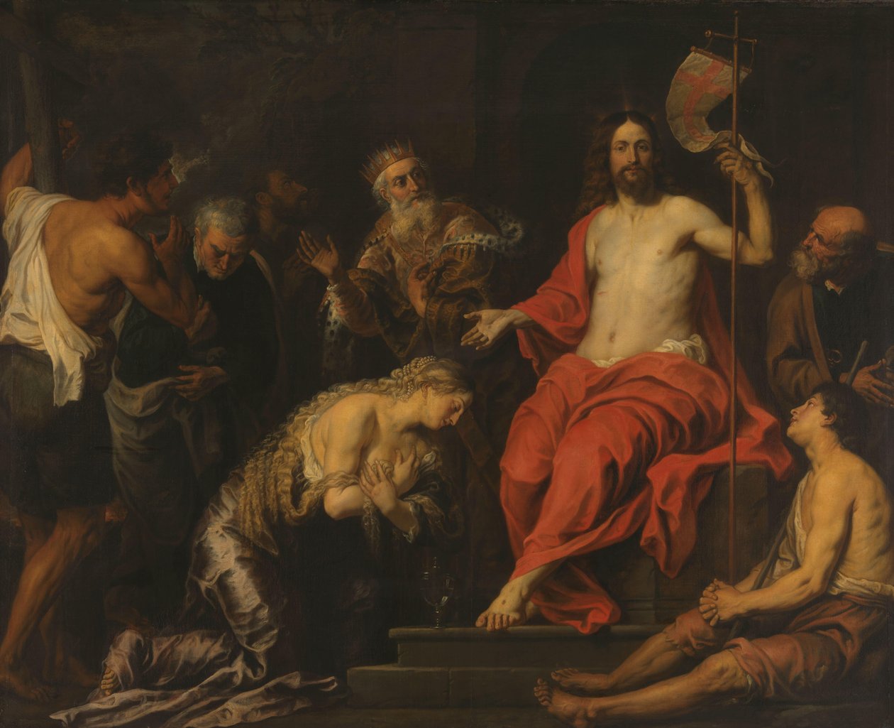 Christus en de Berouwvolle Zondaars door Gerard Seghers