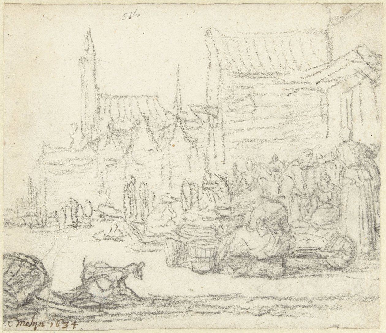 Markttafereel door Gerard ter Borch (II)