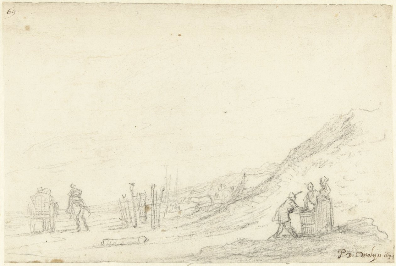 Strandgezicht door Gerard ter Borch (II)