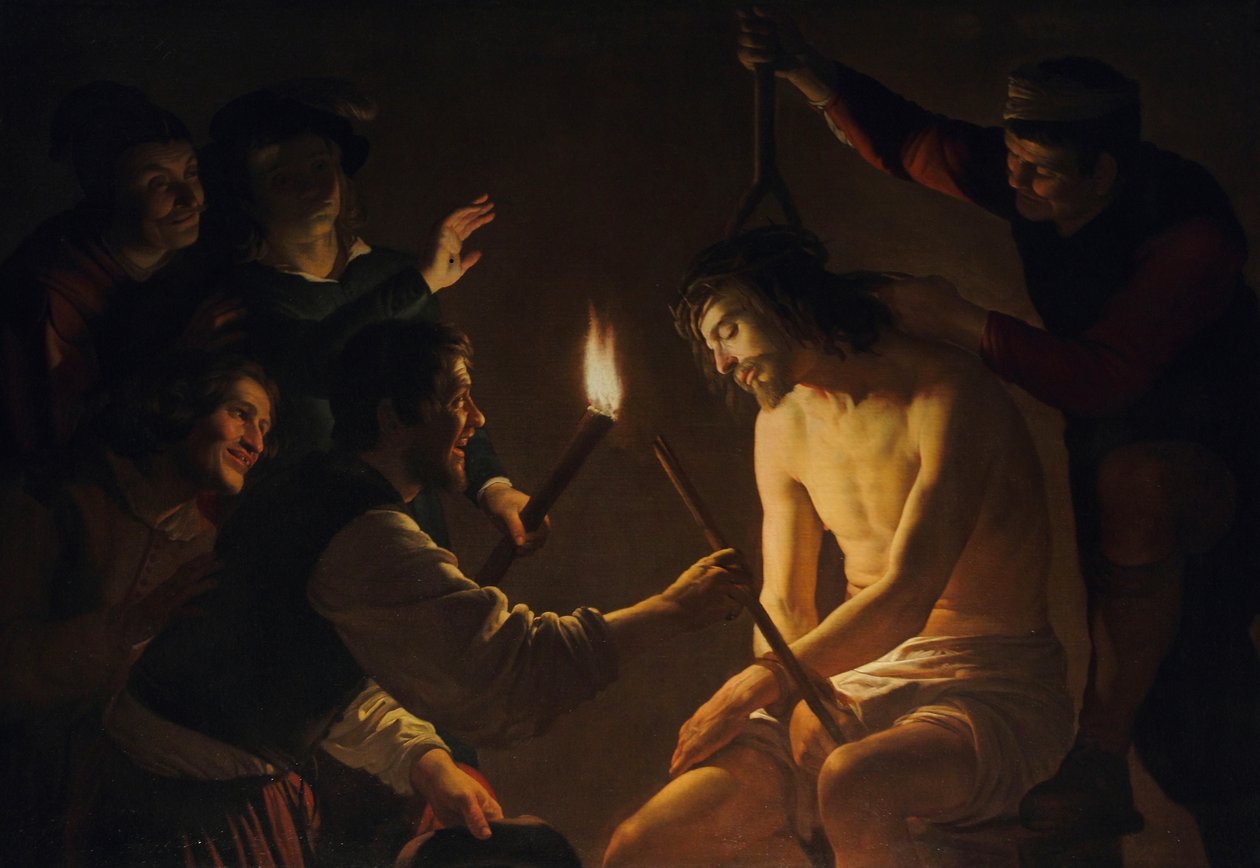 De bespotting van Christus door Gerard van Honthorst