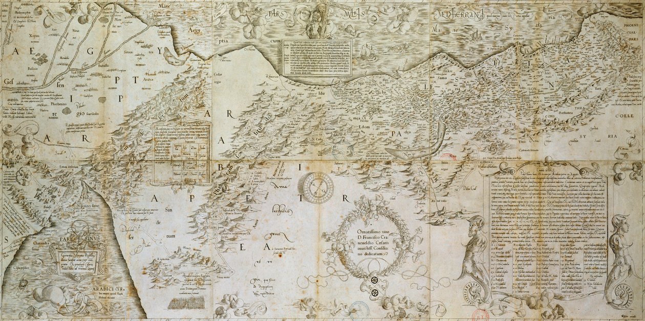 Amplissima Terrae Sanctae descripto ad utriusque testamenti intelligentiam, 1537 door Gerardus Mercator