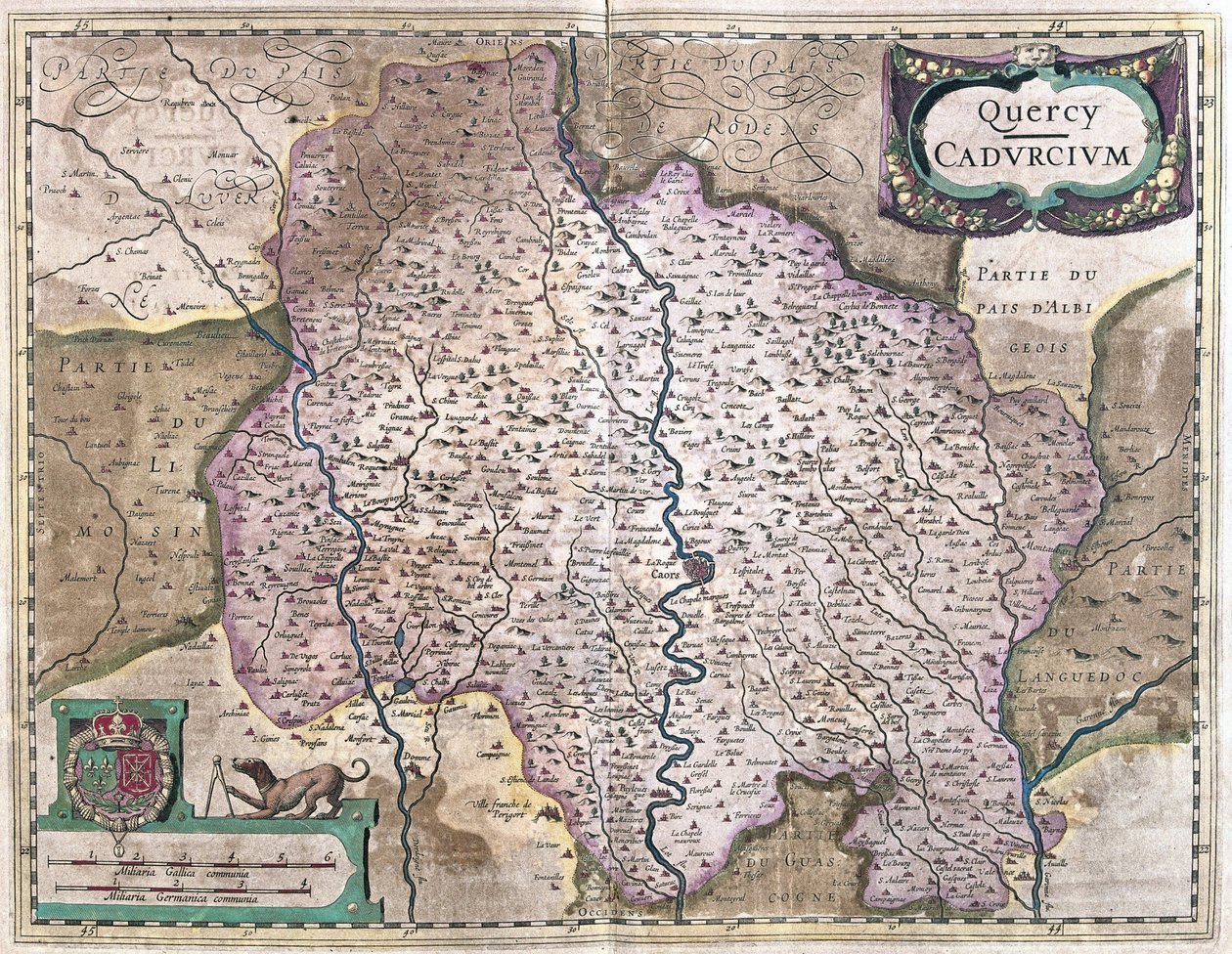 Cahors, Frankrijk door Gerardus Mercator