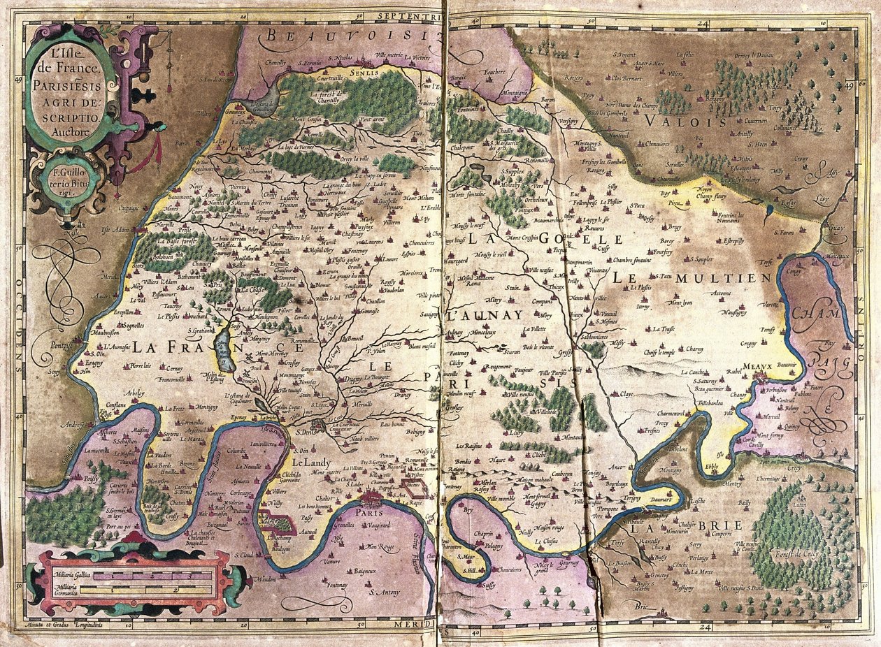 Île-de-France, Noord-Frankrijk door Gerardus Mercator
