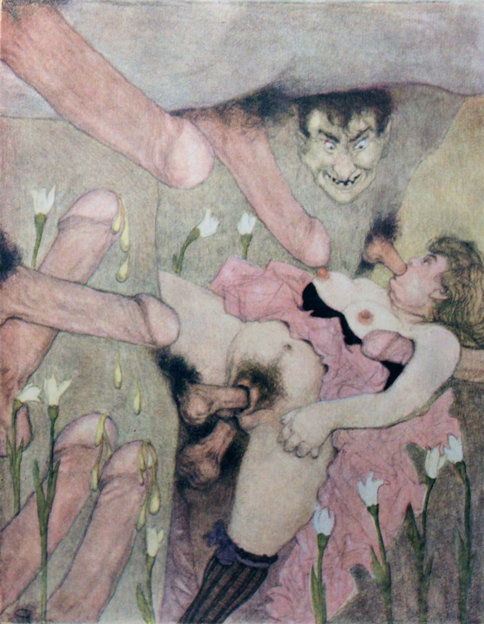 Serie aquarellen, verschenen in 1925 onder de titel The Delights of Eros in Erotopolis Parijs door Gerda Marie Frederike Wegener